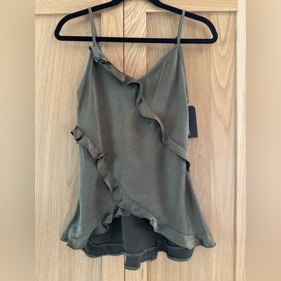 Melrose and Market Olive green Ruffle Camisole - Picture 4 of 5